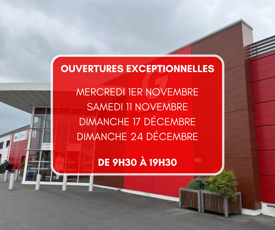Votre centre commercial Saint-Doulchard reste ouvert !